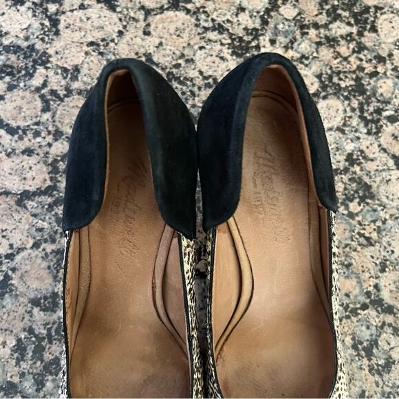 Madewell The Maddie Speckled Calf Hair Heels - Picture 4 of 11